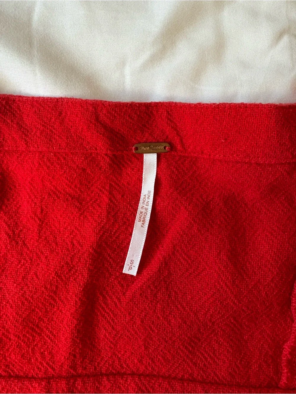 Free People Red Wrap Mini Dress